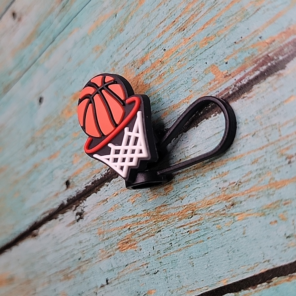 Basketball Straw Topper - Picture 5 of 5